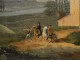 HST Painting of riders, villages and shepherd nineteenth