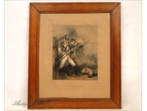 Napoleon Soldier lithography Saxony Campaign 19th 1813