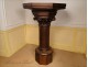 Column carved oak, acanthus leaves, nineteenth