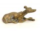 Sculpture in bronze gilt, Greyhound, nineteenth