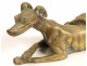 Sculpture in bronze gilt, Greyhound, nineteenth