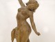 Terracotta sculpture, Young naked woman or nymph, signed Ch.Lévy, Art Nouveau, nineteenth