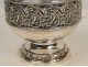 Silver vase with punches and silverware Minerva Risler and Carre nineteenth