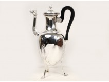 Cafetiere or silver jug ??with punch Vieillard first time Empire, XIX