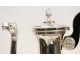 Cafetiere or silver jug ??with punch Vieillard first time Empire, XIX