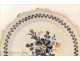 La Rochelle faience plate Bouquet of Flowers 18th