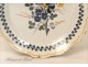 La Rochelle faience plate Bouquet of Flowers 18th