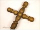 Element of decoration in gilded wood 19th Cross