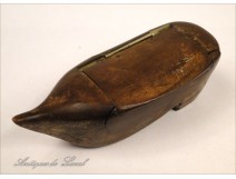 Snuff Shoe Clog Wood 19th