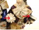 Characters Couple Porcelain Fan Frock 19th