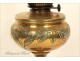 Oil lamp Copper Art Nouveau 19th