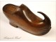 Snuff Shoe Clog Wood 19th