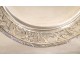 Flat or round cut sterling silver with punch and decorated with Minerva foliage, Napoleon III nineteenth