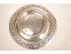 Flat or round cut sterling silver with punch and decorated with Minerva foliage, Napoleon III nineteenth