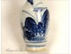 China Porcelain Vase Blue Flowers 18th