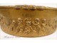 Round Box Brass Female Miniature Golden Angels Queen 19th