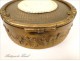 Round Box Brass Female Miniature Golden Angels Queen 19th