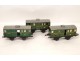 3 Wagons Vans Covered Car Meccano Hornby