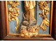 Oratory walnut sculpture Virgin eighteenth