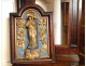 Oratory walnut sculpture Virgin eighteenth