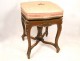 Piano stool carved walnut, Louis XV, Napoleon III, XIX