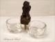 Saleron Carved Wood Black Forest Bear Crystal 19th