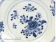 Flat Compagnie des Indes Blue Flowers Kangxi 18th