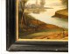 View table clock and animated river church nineteenth