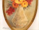 Watercolor Bouquet of Flowers in a Vase, signed M.Renaud, twentieth