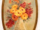 Watercolor Bouquet of Flowers in a Vase, signed M.Renaud, twentieth