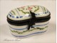 Box Parakeet Porcelain Flowers 20th