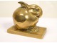 Gilded bronze sculpture, Rabbit Jewelry, signed EMSandoz and foundry Susse Frères Paris, twentieth