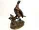 Bronze sculpture, or Hen Pheasant Partridge, signed J. Moigniez, nineteenth