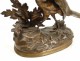 Bronze sculpture, or Hen Pheasant Partridge, signed J. Moigniez, nineteenth