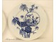 Porcelain Plates Pair Birds Flowers Madas 20th