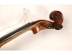 Whole violin luthier School of Mirecourt, with bow nineteenth