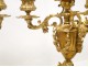 Pair of Candelabra Louis XVI white marble and gilded bronze, Napoleon III nineteenth