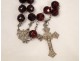 Rosary Rosary Cross Christ Virgin Mary Ruby Garnet 19th