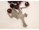 Rosary Rosary Cross Christ Virgin Mary Ruby Garnet 19th