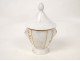 Paris Porcelain Covered Sugar Pot Head Indians Gilding