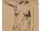 Naked Woman Drawings Study Model Laigneau Villeneuve Paul Dumas