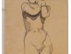 Naked Woman Drawings Study Model Laigneau Villeneuve Paul Dumas