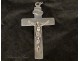 Christ Crucifix Cross Sterling Silver Sacred Heart 19th