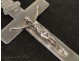 Christ Crucifix Cross Sterling Silver Sacred Heart 19th