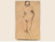 Naked Woman Drawings Study Model Laigneau Villeneuve Wallpaper Dumas