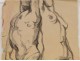 Naked Woman Drawings Study Model Laigneau Villeneuve Wallpaper Dumas