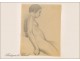 Naked Woman Drawings Study Colarossi 20th