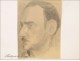 Man Portrait Drawings Study Colarossi 20th