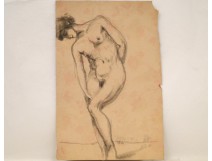 Naked Woman Drawings Study Model Laigneau Villeneuve Wallpaper Dumas