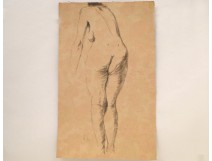 Naked Woman Drawings Study Model Laigneau Villeneuve Wallpaper Dumas